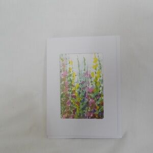 Watercolor Floral card with Envelope